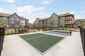 Outdoor tennis court
